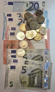 €130 Euro FV (Face Value) Coin & Banknote Lot - Picture 1 of 2