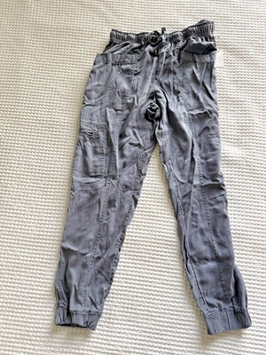 Nicole Miller New York Women’s 100% Linen Cargo Jogger Pants, Blue, Size Medium - Image 1 of 4