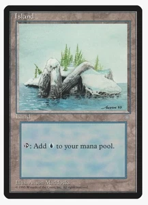 Island (381) | MTG ICE Magic | Basic Land EDH Pauper | MP  - Picture 1 of 3