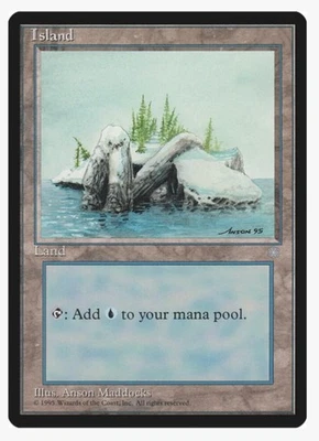 Island (381) | MTG ICE Magic | Basic Land EDH Pauper | MP  - Image 1 of 3