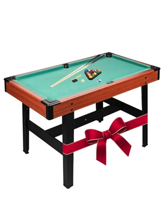 Günstiger Top Mini Billardtisch Pool Snooker mit Zubehör + Queue 122 x 67 x 78cm - Bild 1 von 4