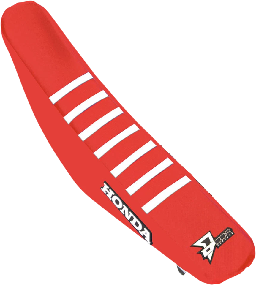 Capa de assento D'COR 30-10-501 vermelha/branca Honda CRF450R 2021-2025 CRF250R 22-25 NOVA - Imagem 1 de 1