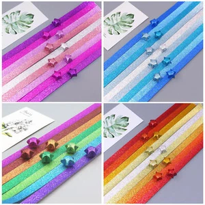 520 Sheets Star Paper Strips DIY Handmade Gradient Lucky Origami Folding Paper - Picture 1 of 15