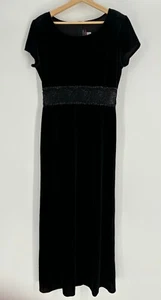 Maxi abito JR Nites by Caliendo nero con spalline donna taglia 12 - Foto 1 di 10