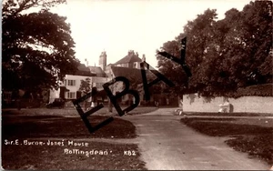 ROTTINGDEAN SUSSEX SIR E BURNE JONES HAUS KINDER ECHTFOTO VINTAGE POSTKARTE - Bild 1 von 2
