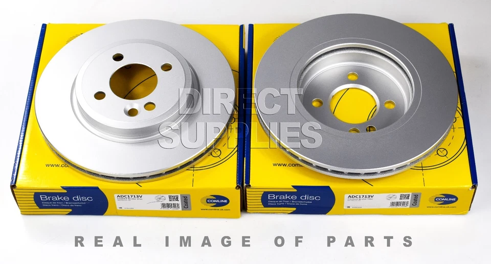 2X FRONT AXLE BRAKE DISCS FOR MINI (R50, R53) (R52) 2001 - 2004 COMLINE ADC1713V - Image 1 of 1