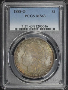 1888-O Morgan Dollar PCGS MS-63 - Foto 1 di 2