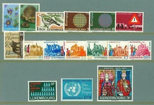 AG08 Luxembourg 1970 Year set mint Castle Fairy tale Birds Animals Hedgehog - Picture 1 of 1