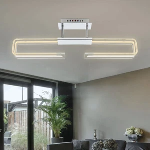 Plafoniera Lampada di Design Satinato LED Camera Letto Vetro - Foto 1 di 5
