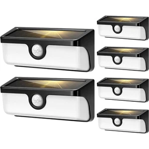 Linkable Solar Lights Outdoor 2500LM Motion Sensor Wall Lights w/ Diffuser IP65 - Picture 1 of 13