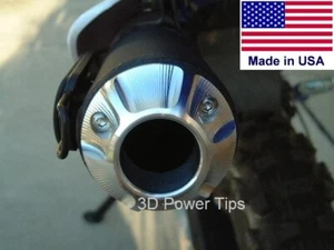 3D POWER TIP CNC EXHAUST SUZUKI DR-Z70 DRZ 70 DRZ-70 with SPARK ARRESTOR SCREEN - Picture 1 of 7