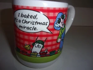 Hallmark Large 3D Maxine Coffee Mug Cup I Baked Its a Christmas Miracle - Picture 1 of 4