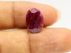 6.49 Ct Natural Dark Red Ruby Loose Oval Cut No Heat 14X10 Mm Size Gemstone