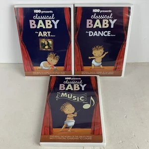 Lot of 3 HBO Classical Baby DVD's The Dance Show, Music Show, & Art Show Toddler - Picture 1 of 18