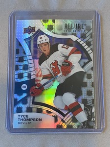 Tyce Thompson 2021-22 Upper Deck Allure Rookie NHL Shield 2005 #129 Devils