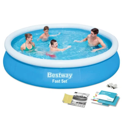 SchwimmbGartenpool BESTWAY 366x76 cm Robuster, schnell aufzubauender Rundpooladm - Bild 1 von 4