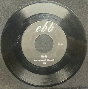 45 Record Hollywood Flames Crazy/Buzz-Buzz-Buzz VG+ - Picture 1 of 2