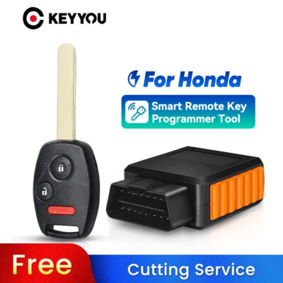 KEYYOU Programmer OBD Remote Key ID46 For Honda Fit Crosstour CR-V CR-Z Insight Foto 1 de 4