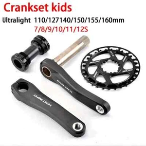 Ultralight Children's Kid Bicycle Crankset 110-160mm Crank Arms 7-12 Speed - Picture 1 of 40