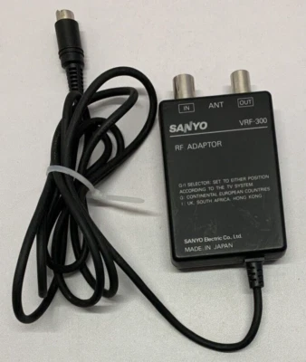 Sanyo RF Adaptor VRF-300 Genuine Made In Japan Video Camera Camcorder Accessory - Image 1 of 4