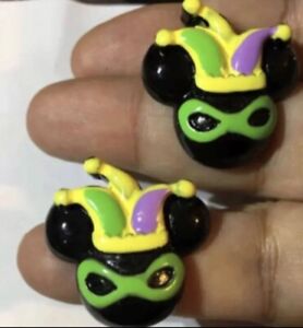 Mickey Mouse Mardi Gras Earrings New Orleans 