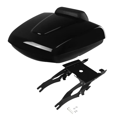 Low Profile Pack Trunk Backrest Mount Rack Fit For Indian Chieftain 14-25 Black - Image 1 of 4