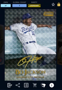 2019 Topps Bunt DIGITAL - Stadium Club - Legendary - 1 of 1 - Bo Jackson - Picture 1 of 3