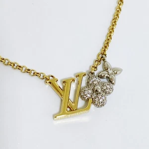 Louis Vuitton Necklace M01265 LV Gram Pendant Gold Color - Picture 1 of 9