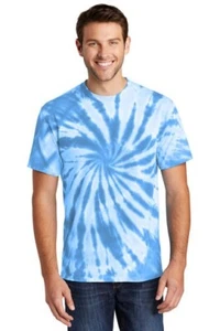 Nueva, Camiseta Tie Dye para Hombre, Grande, 100% Algodón, Azul Claro - Imagen 1 de 1