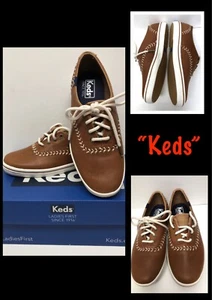 Keds NEU Damen-Sneaker Größe 5 braun Leder Dream Foam bequem zum Binden 382443 - Bild 1 von 9