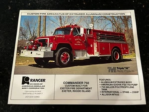 Folleto de camión de bomberos Ranger Command 700 - Imagen 1 de 7