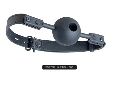 BDSM Mordaza de Bola 50mm Bola Extrema Bondage Agujero de Goteo SM Kit Rizado Sexo Erótico Foto 1 de 4