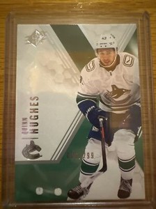 2021-22 Upper Deck SPX Quinn Hughes #96/299 Vancouver Canucks