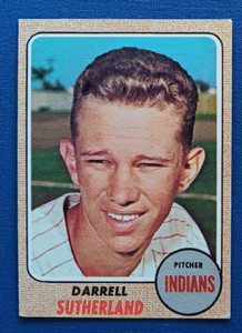 1968 Topps Baseball #551 Darrell Sutherland - Cleveland Indians (B) - VG-EX