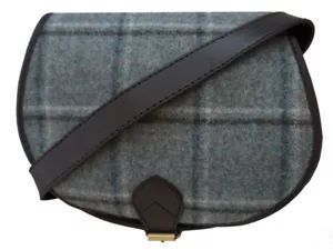 Bolso de Mano de Cuero y Tweed Negro Bolso Cruzado - Imagen 1 de 6