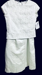 Bailey Bridal Boys Wedding Holiday Formal Sz 7 $189 Silk Celery Green 2 Pc Skirt - Picture 1 of 5