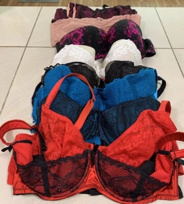 Lane Bryant Cacique, Torrid, Savage X Fenty 9Bra Lot 40 DD - Image 1 of 4