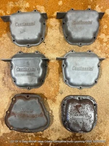 LOT OF 6 Used Aircraft Valve Covers Continental Avco Lycoming FREE SHIPPING - Picture 1 of 12