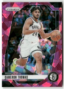 2024-25 Panini NBA Prizm No. 91 Cameron Thomas Pink Ice Prizm - Picture 1 of 2