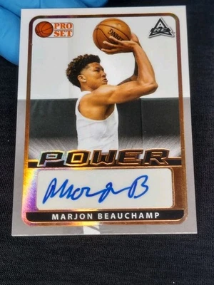 2021-22 Leaf Pro Set Power - Auto. RC MarJon Beauchamp #BA-MJB Bronze Foil 💎  - Image 1 of 3