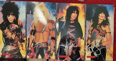 Motley Crue firmado lp Shout At The Devil Gatefold, 4 miembros, original, vintage, Foto 1 de 4