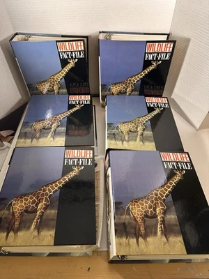 Vintage Wildlife Fact Files 6 Binders Large Set Animals Birds Over 1000+ Cards Foto 1 de 4