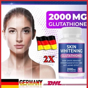 2X Skin Whitening Glutathione 2000mg, 90 capsules per serving DE Neu~ - Bild 1 von 7