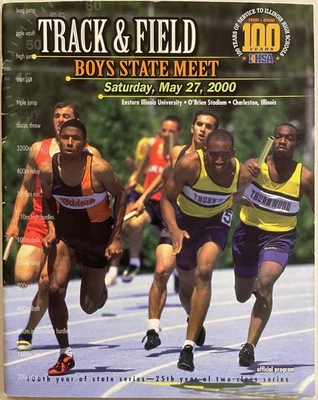 2000 Boys IHSA Illinois State Track and Field Meet Program       Saturday Finals - Image 1 of 4