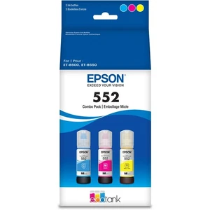 Epson T552 Multi-Color EcoTank Tintenflasche Pack (Cyan, Magenta, Gelb) *NEU* - Bild 1 von 7