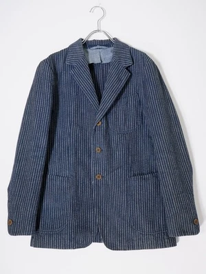 Chaqueta vaquera 45R/Forty Five R 45Rpm tinte índigo rayas nogal 2 Ljka74199 Foto 1 de 4