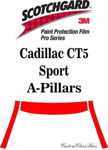 3M Paint Protection Film Pro Series Clear Bra Film 2025 2026 Cadillac CT5 Sport - Picture 1 of 3
