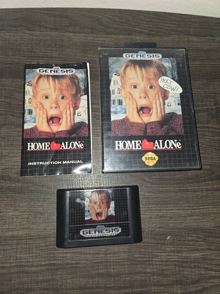 Home Alone (Sega Genesis) Complete, Authentic CIB w/manual, clean cart TESTED - Image 1 of 4