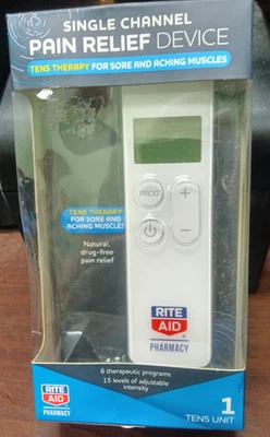 Rite Aid Single Channel Pain Relief Device TENS Therapy Muscle & Joint Pain NEW - Image 1 of 2