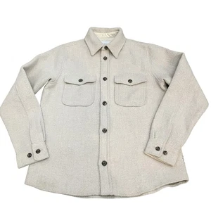 Les Deux Lennon Boucle Overshirt Shacket Small Wool Blend Button Down Casual - Picture 1 of 11